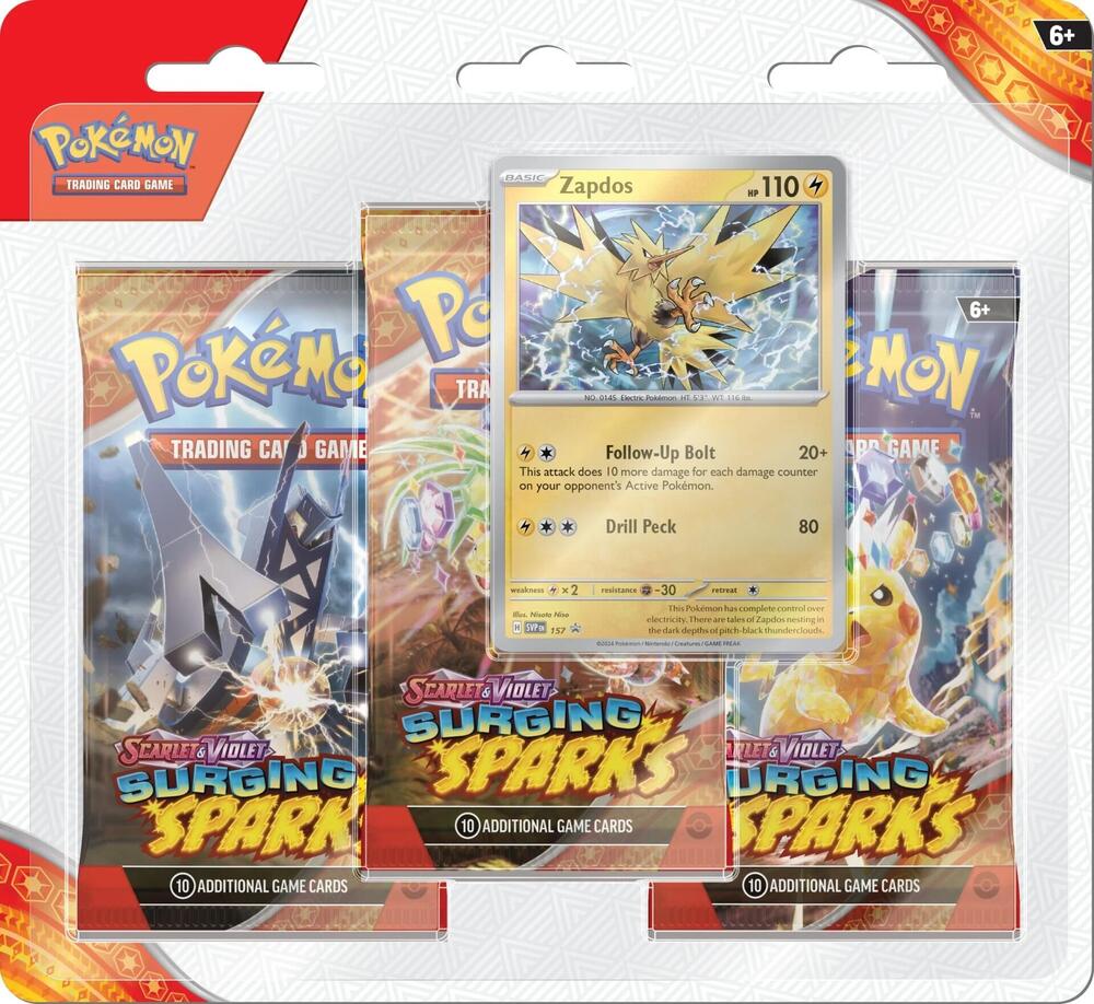 Surging Sparks (SV08) - 3 Pack Blister