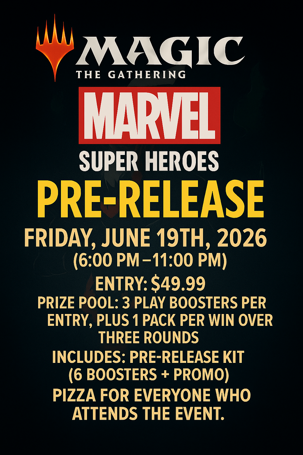Magic Prerelease Event: Marvel Super Heroes