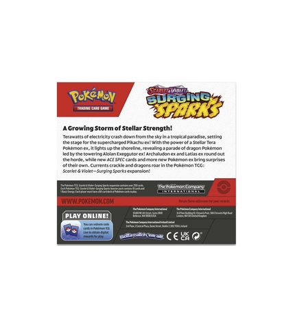 Pokémon SV08 Surging Sparks Booster Box Case