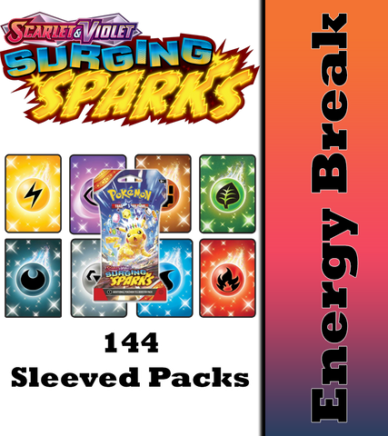 Surging Sparks Sleeved Booster Pack Case Live Energy Break #1